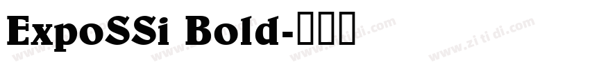 ExpoSSi Bold字体转换